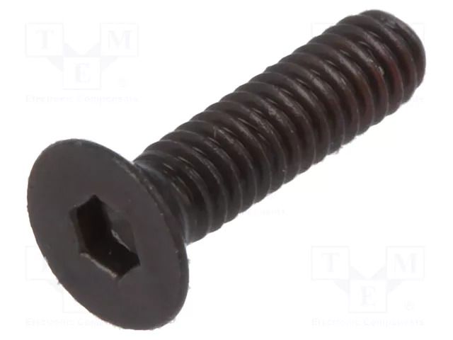 Screw; M2x8; 0.4; Head: countersunk; hex key; HEX 1.3mm; steel BOSSARD B2X8/BN20