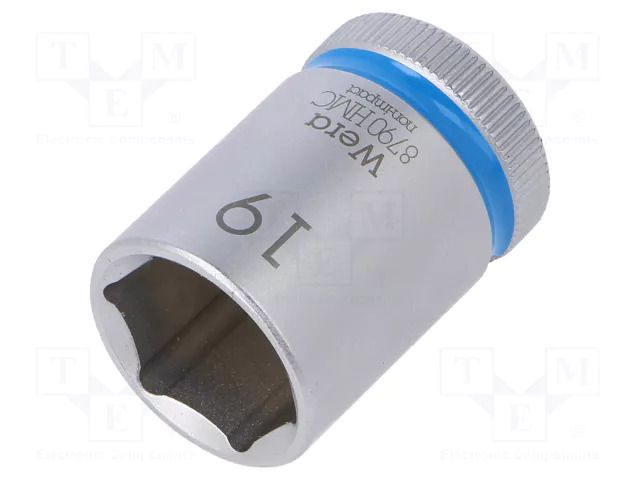 Socket; 6-angles,socket spanner; HEX 19mm; 1/2"; Zyklop WERA WERA.05003610001
