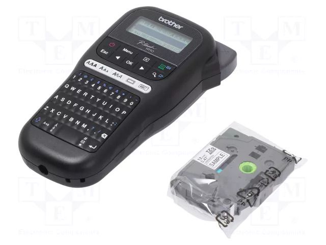 Label printer; Keypad: QWERTY; Resolution: 180dpi; 20mm/s BROTHER BR-PTH110