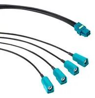 CABLE, QUAD MINI FAKRA-FAKRA JACK, 6" 095-820-157-006