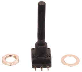 Potenciometras mono logaritminis 5K 6x36mm plastikinis 6PMO 5K