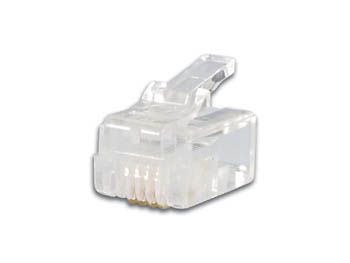 MODULAR CONNECTOR RJ11 6P4C, 50 pcs IN BLISTER 6P4C/B