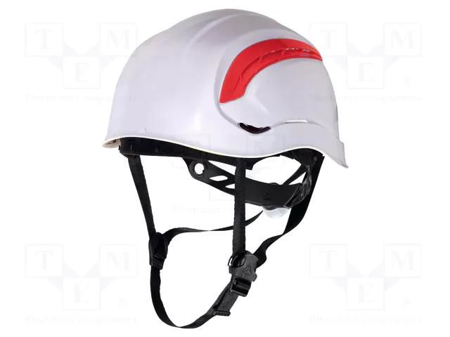 Protective helmet; adjustable,vented,with 3-point chin strap DELTA PLUS DEL-GRAWIBCFL