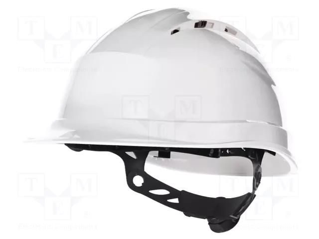 Protective helmet; adjustable; Size: 53÷63mm; white; QUARTZ UP IV DELTA PLUS DEL-QUARUP4BC