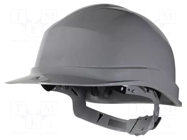 Protective helmet; adjustable; Size: 53÷63mm; grey; polypropylene DELTA PLUS DEL-ZIRC1GR