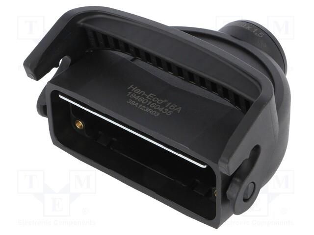 Enclosure for connectors: HDC; size 16A; for cable; Han-Eco® A HARTING 19460160435