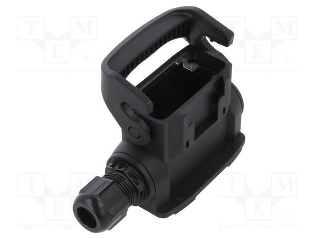 Enclosure for connectors: HDC; size 10A; Han-Eco® A; IP65; M20 HARTING 19461100292