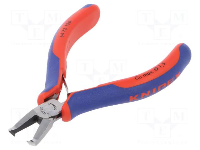 Pliers; end,cutting; two-component handle grips; 120mm KNIPEX KNP.6472120