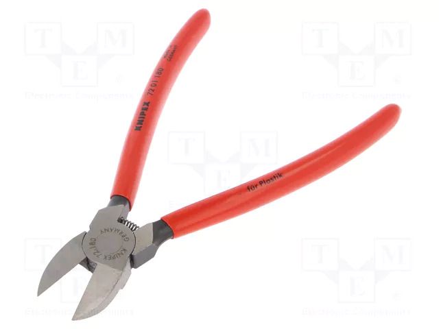 Pliers; side,cutting; 180mm; without chamfer KNIPEX KNP.7201180