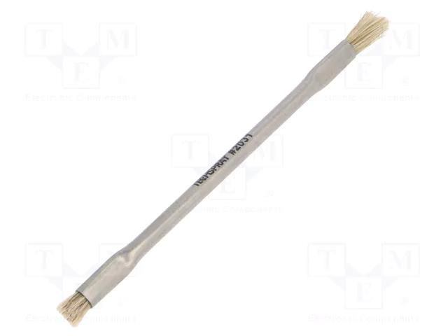 Tool: brush; horse hair; double sided; Handle material: metal Techspray TCH-2031-1