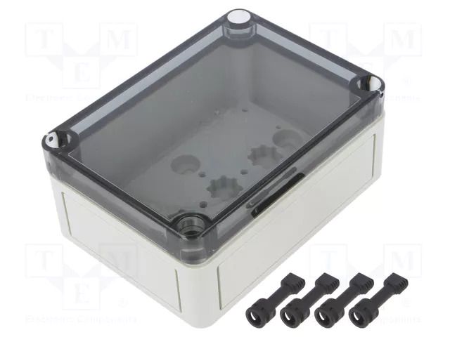 Enclosure: multipurpose; X: 94mm; Y: 130mm; Z: 57mm; TK PS; grey; IP66 SPELSBERG TK-PS-1309-6-TO