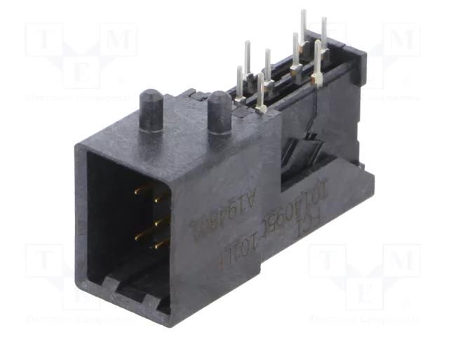 Connector: wire-board; socket; male; PIN: 8; on PCBs; VerIO™ AMPHENOL COMMUNICATIONS SOLUTIONS 10140950-101LF