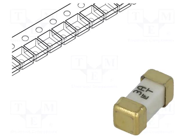 Fuse: fuse; 3A; 125VAC; 125V; 125VDC; time-lag; ceramic; SMD; 449 LITTELFUSE 0449003.MR