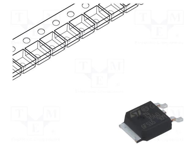 Triac; 600V; 4A; DPAK; Igt: 35mA; Ifsm: 31A STMicroelectronics T435-600B-TR