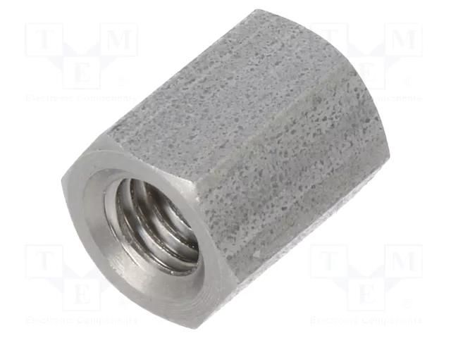Screwed spacer sleeve; 10mm; Int.thread: M5; hexagonal DREMEC TFF-M5X10/DR148