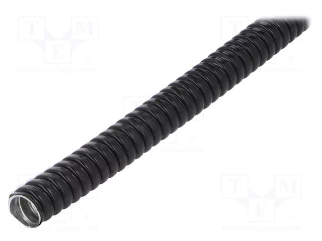 Protective tube; Size: 17; galvanised steel; black; Øint: 13mm ANAMET EUROPE FCC-16-50