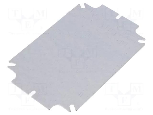 Mounting plate; steel; W: 88mm; L: 138mm; Thk: 1.5mm; Plating: zinc KRADEX ZMB150.100