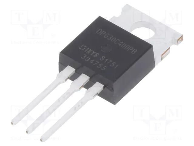 Diode: rectifying; THT; 400V; 15Ax2; tube; Ifsm: 190A; TO220AB; 90W IXYS DPG30C400PB