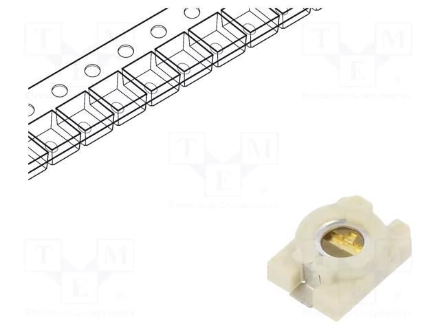 Trimmer: ceramic; 3pF÷10pF; SMD; white; 100VDC; Diel: N600 SR PASSIVES SR101TR