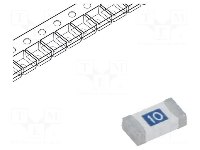 Fuse: fuse; 10A; 32V; 32VDC; quick blow; ceramic; 3.18x1.52x0.58mm LITTELFUSE 0501010.WR