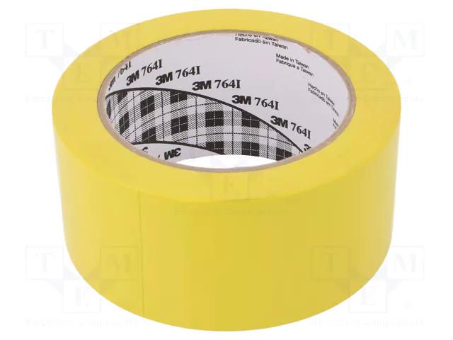 Tape: marking; yellow; L: 33m; W: 50mm; self-adhesive 3M 3M-764I-50-33YE