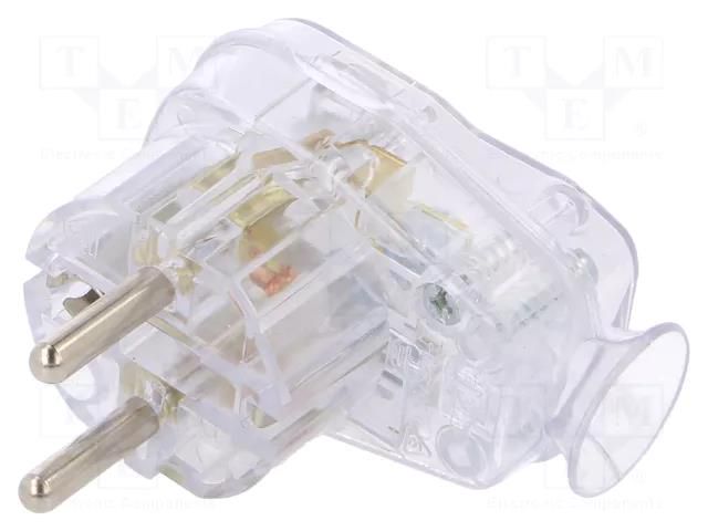 Connector: AC supply; male; plug; 2P+PE; 250VAC; 16A; for cable TIMEX-ELEKTRO AWA-LTR