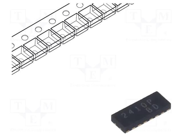 Filter: digital; line terminator; lowpass,EMI; SLP4016P16; Ch: 6 SEMTECH ECLAMP2410P.TCT