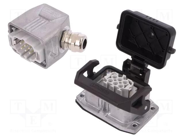 Connector: HDC; male + female; PIN: 6; 16A; 500V; HDC; 6+PE; M20 PHOENIX CONTACT HCSTAB06PTBWSCLSM2
