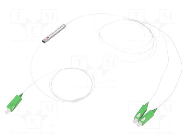 Transition: splitter; SC/APC,both sides; Input: SC/APC; 55x7x4mm FIBRAIN FIBRAIN-SPLIT-002