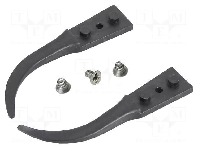 Kit of tips; Blade tip shape: flat; Tweezers len: 41mm; ESD; 2pcs. IDEAL-TEK IDL-A2ABCP