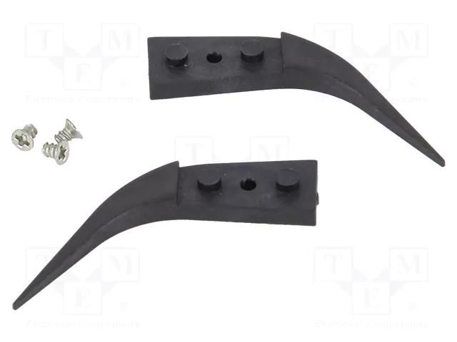 Kit of tips; Blade tip shape: flat; Tweezers len: 30mm; ESD; 2pcs. IDEAL-TEK IDL-A277CF