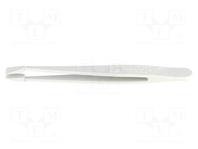 Tweezers; Blade tip shape: flat,shovel; Tweezers len: 115mm; ESD IDEAL-TEK IDL-710.DG