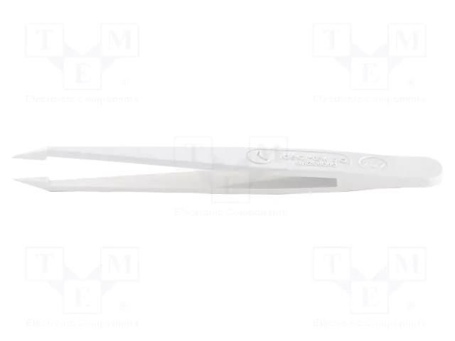 Tweezers; Blade tip shape: sharp; Tweezers len: 115mm; ESD IDEAL-TEK IDL-707.DG