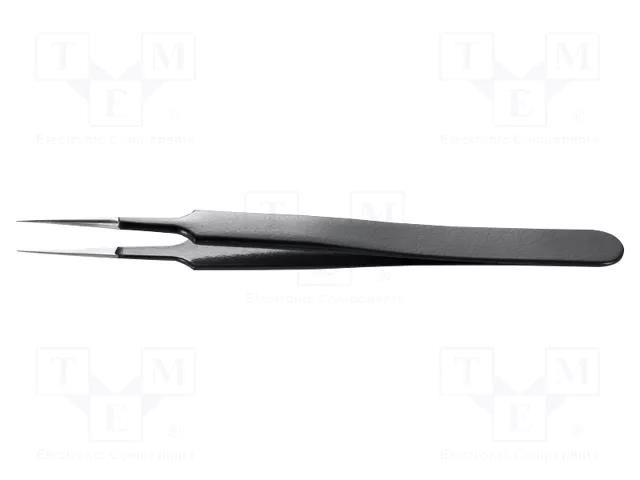 Tweezers; Blade tip shape: sharp; Tweezers len: 110mm; ESD IDEAL-TEK IDL-5.SA.NE.6