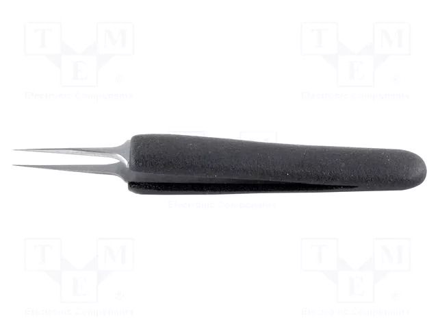 Tweezers; Blade tip shape: sharp; Tweezers len: 110mm; ESD IDEAL-TEK IDL-5.SA.DN.6