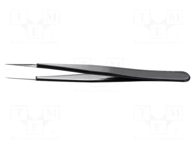 Tweezers; Blade tip shape: sharp; Tweezers len: 110mm; ESD IDEAL-TEK IDL-3C.SA.NE.6