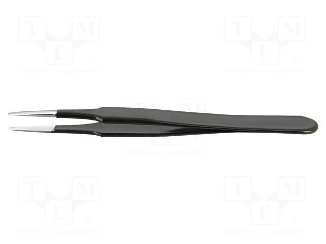 Tweezers; Blade tip shape: flat; Tweezers len: 120mm; ESD IDEAL-TEK IDL-2A.SA.NE.6