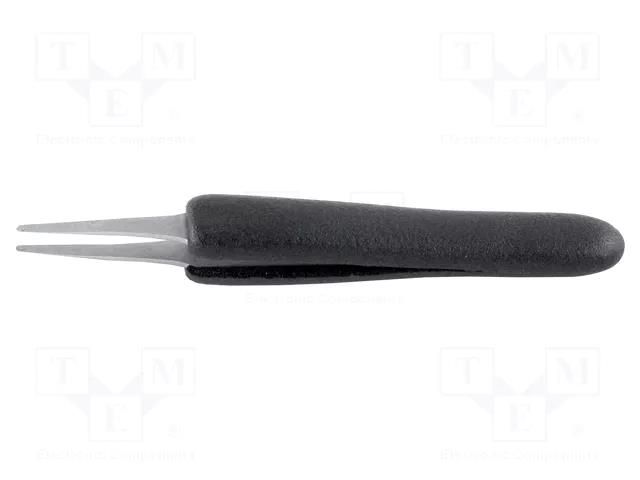 Tweezers; Blade tip shape: flat; Tweezers len: 125mm; ESD IDEAL-TEK IDL-2A.SA.DN.6