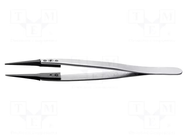 Tweezers; replaceable tips; Blade tip shape: flat; ESD IDEAL-TEK IDL-242CFR.SA.1