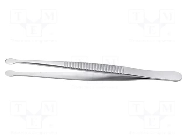 Tweezers; 115mm; for precision works; Blade tip shape: shovel IDEAL-TEK IDL-33A.SA.1