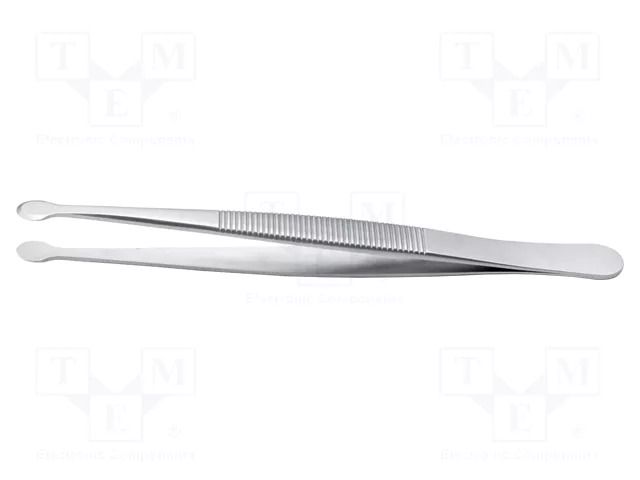 Tweezers; 115mm; for precision works; Blade tip shape: shovel IDEAL-TEK IDL-33A.SA.1