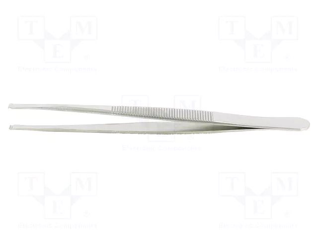 Tweezers; 120mm; Blade tip shape: flat; universal IDEAL-TEK IDL-582.SA.1