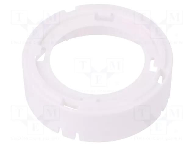 LED lens; round; plexiglass PMMA; transparent; Mounting: push-in LEDIL FN15973