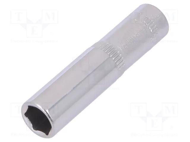 Socket; 6-angles,socket spanner; HEX 8mm; 1/4" YATO YT-1419