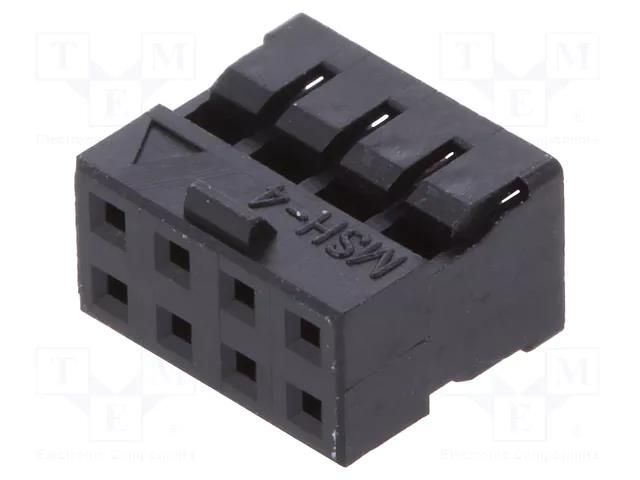 Connector: wire-wire/PCB; plug; female; PIN: 8; Milli-Grid; 2mm; 2x4 MOLEX MX-51110-0860