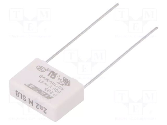 Capacitor: paper; Y1; 2.2nF; 500VAC; 15mm; ±20%; THT; P295; 1500VDC KEMET P295BJ222M500A