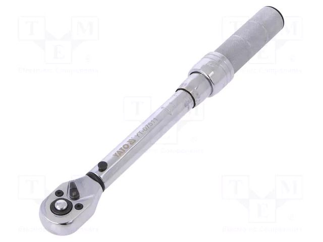 Wrench; torque; 250mm; 2.5÷20Nm; 1/4"; Kit: soft case YATO YT-07511