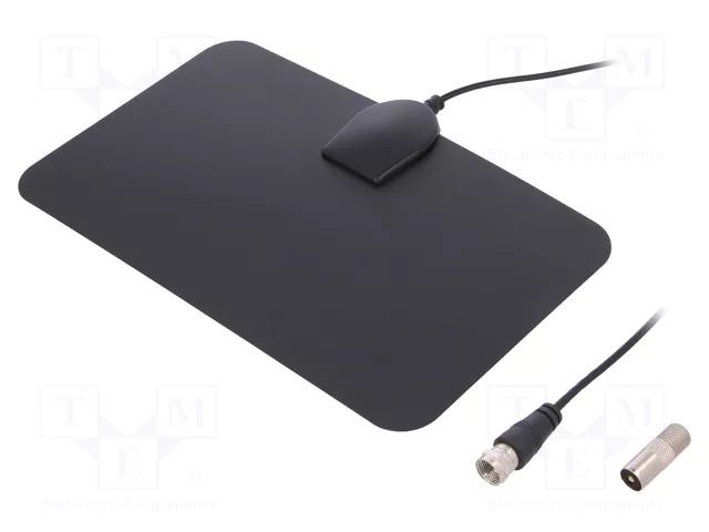 Antenna; DAB,DVB-T; 20dBi; for ribbon cable; 50Ω; F,IEC,male; 2m SR PASSIVES DVB-T-HD-AT01