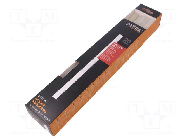 Hot melt glue; Ø: 11mm; white,transparent; L: 300mm; Bonding: 15s STEINEL STEINEL-ACRY-200ST