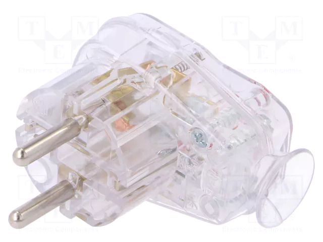 Connector: AC supply; male; plug; 2P+PE; 250VAC; 16A; for cable TIMEX-ELEKTRO AWA-LKTR